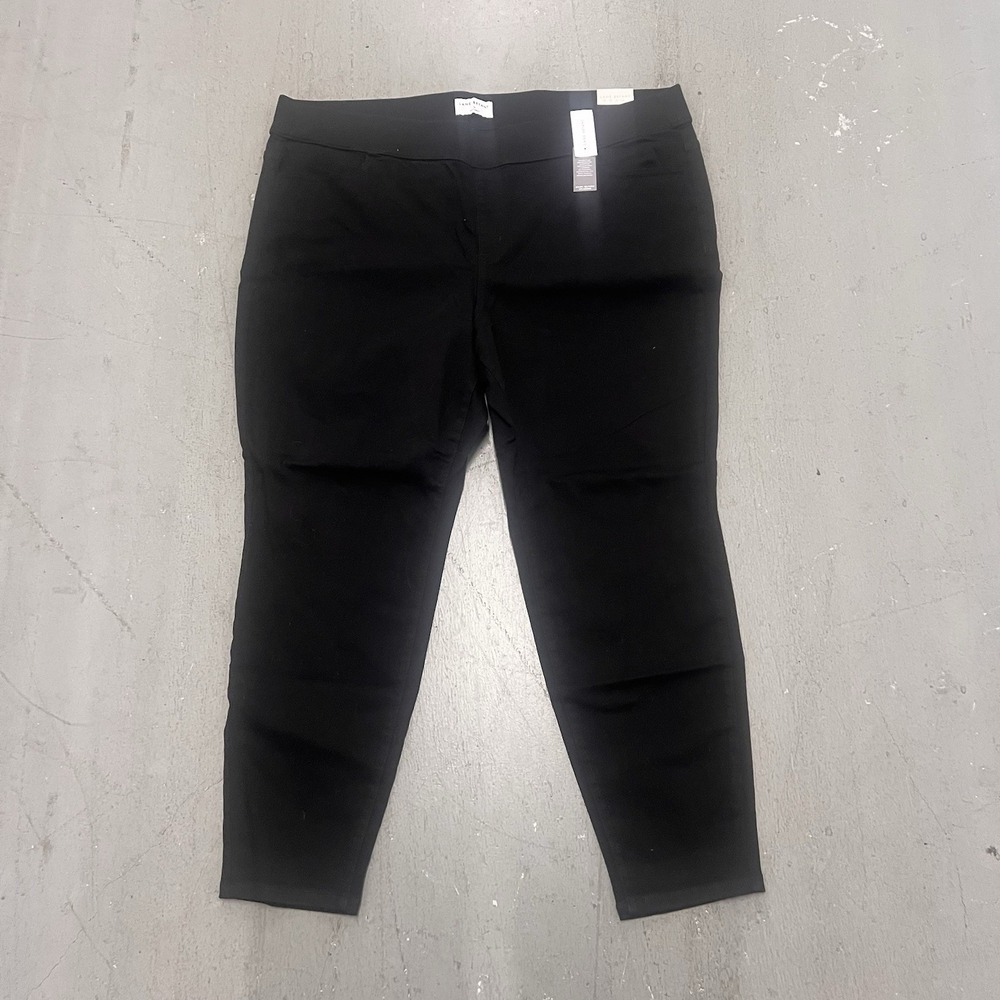 Lane Bryant Women's Black Skinny Pants Plus Size 28W Stretch Comfort Fit